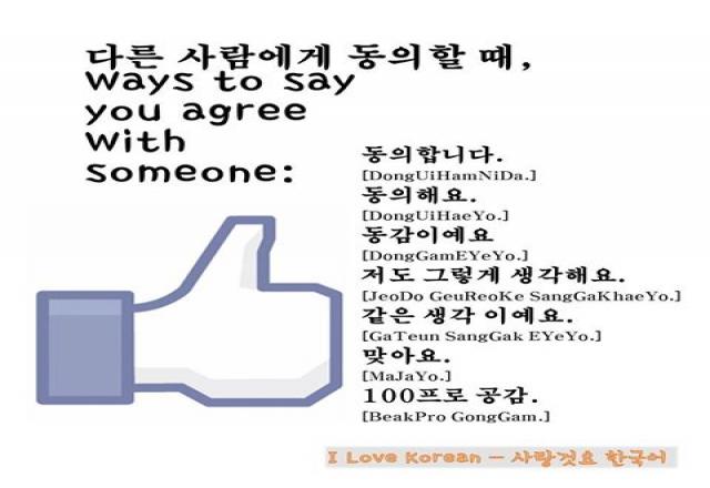 Cách nói đồng ý trong tiếng Hàn